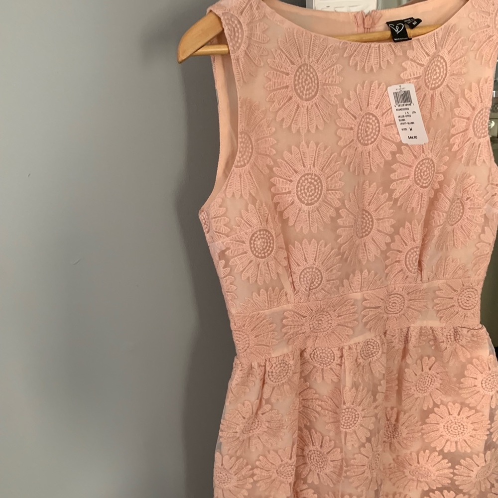 Blush pink flower dress